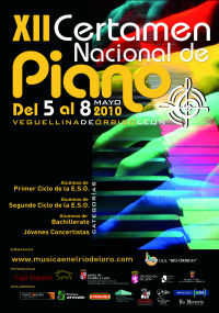 Cartel del Certamen de Piano 2010