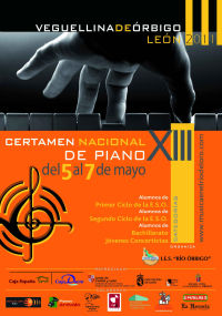 Cartel del Certamen de Piano 2011